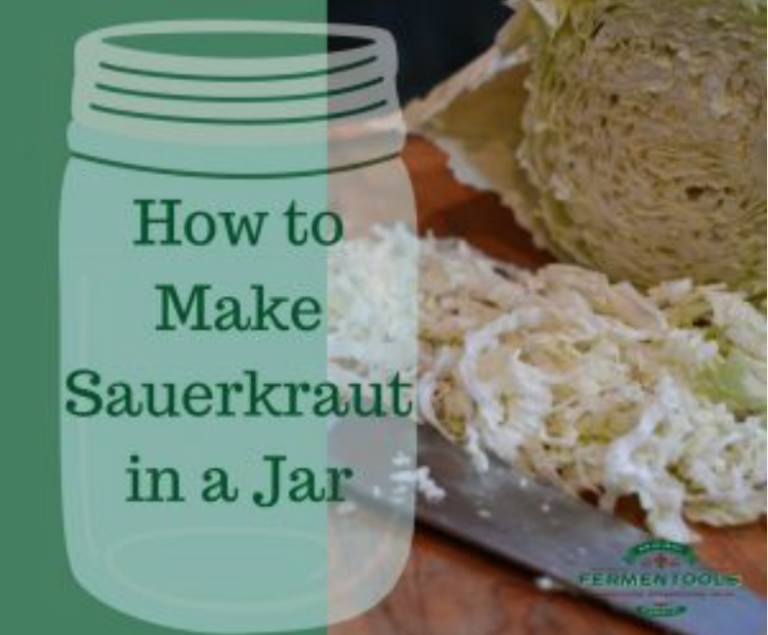 How To Make Sauerkraut In A Jar Fermentools   HOW TO MAKE SAUERKRAUT IN A JAR 768x635 