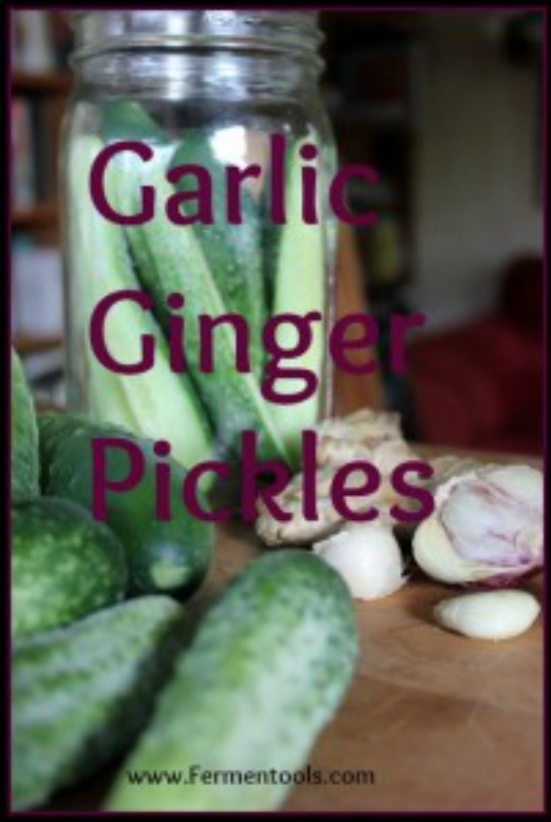 QUICK AND EASY GARLIC GINGER PICKLES