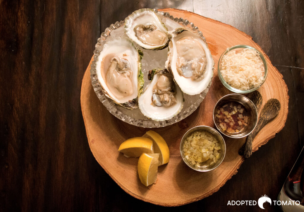Oysters with Champagne Mignonette