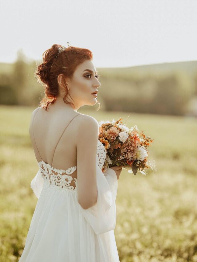 7 romantic wedding updos you'll fall in love with
