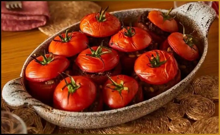 Middle Eastern Platter Tomato Bombs