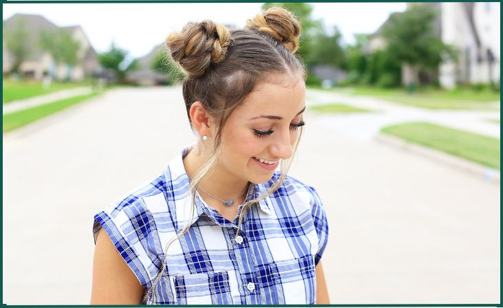 Braided Space Buns