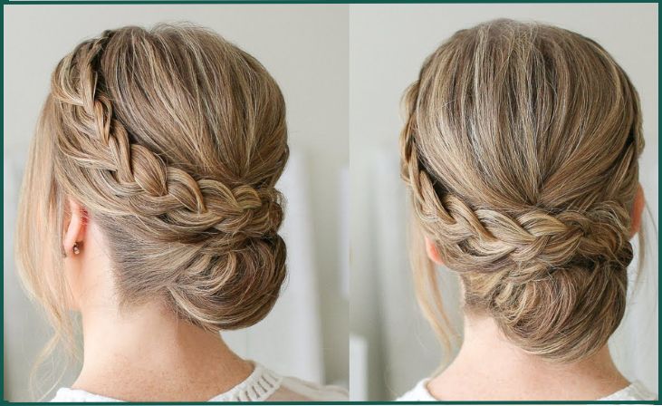 Messy Bun with Braided Detail