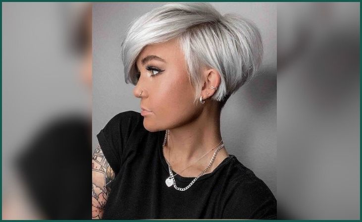 Silver Pixie Cut