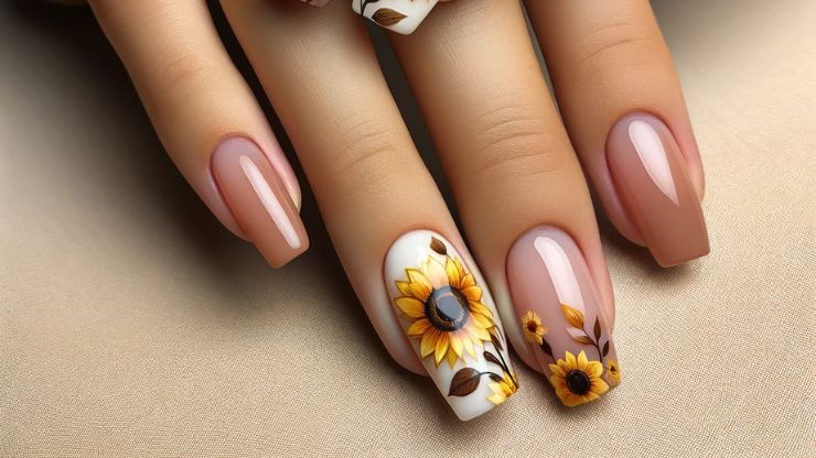 10 Trendy Sunflower Nail Designs To Brighten Your Look