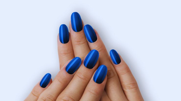 Blue Nail Design