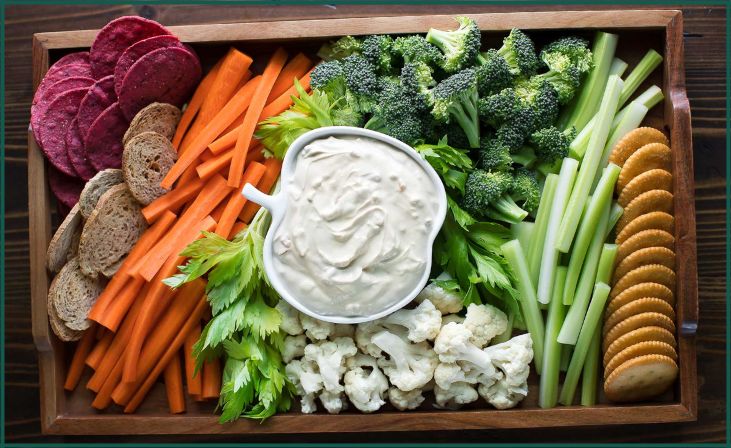 Vegetable Platter with Dip