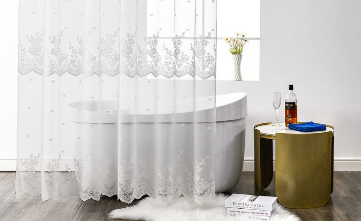Vintage Glamour: Lace Overlay Curtains