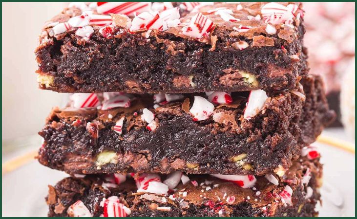 Candy Cane Brownies