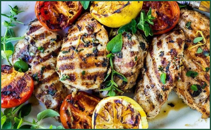 Grilled Chicken with Lemon Herb Marinade