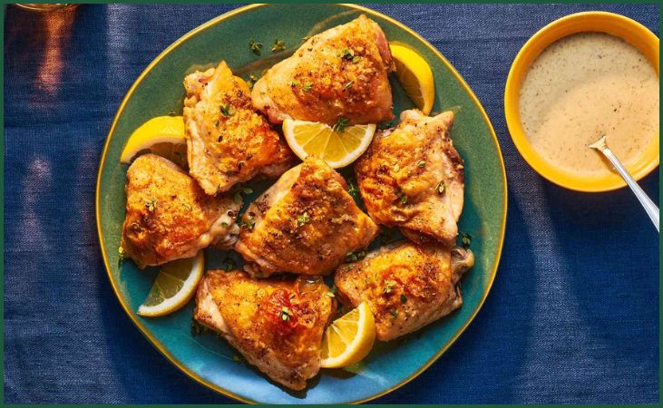 Lemon Garlic Chicken Thighs