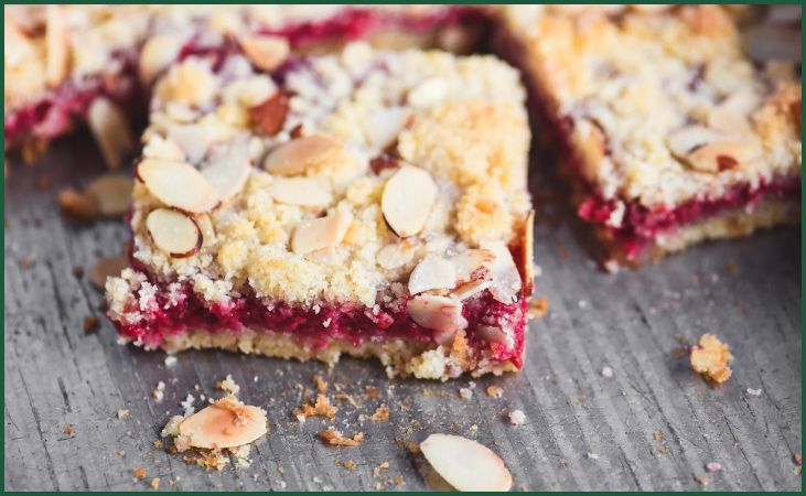 Raspberry Almond Bars