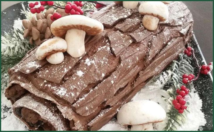 Yule Log Cake